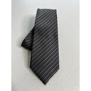 Alfani Gray, Black Striped Pattern Slim Tie NWOT